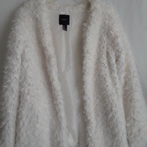 Faux Fur Lined Cardigan/Coat